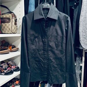 Hugo Boss Charcoal Button-Up Shirt